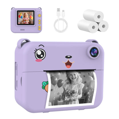 Children Digital Camera Photography Instant Camera 1080P HD Dual Lens Kids Video Recorder Toys for Girls Boys Best Birthday Gif