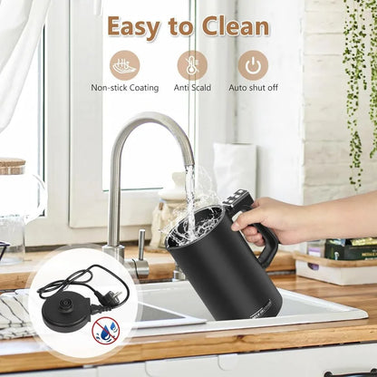 4-in-1 110V/220V Milk Frother Home Coffee Latte Maker Hot Cold Beverages  Dual Function Stainless Steel Electric Milk Frother