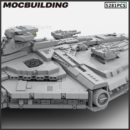 MOC Building Block Space Light Cruiser DIY Brick Model Battleship Starfighter Technology Bricks Collection Toys Xmas Gift