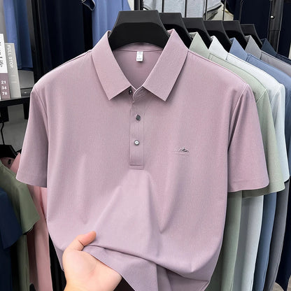 2026High-end Summer New Quick-dry Polo Shirt Men's Short-sleeved T-shirt Casual Business Collar Men's Top Shirt