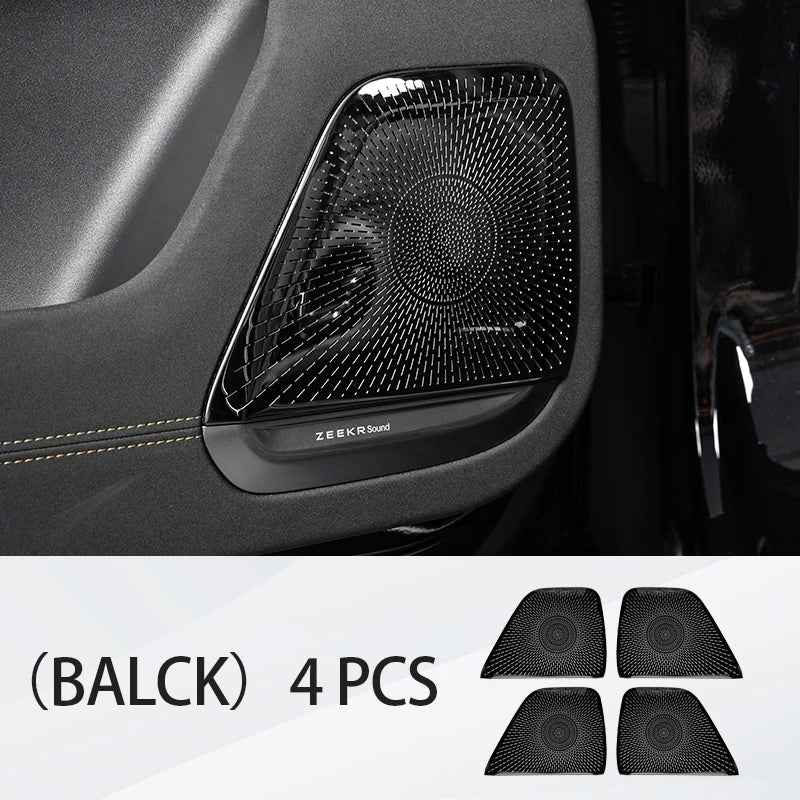 Car audio cover For ZEEKR 7X Door Horn Cover Audio Protective Cover Metal Car Interior Trim Accessories