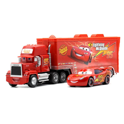 #NEW 53PCS Full-set Pixar Cars Lightning McQueen Fillmore 4-9CM 1：55 Metal Model Racing Car Toy Children's Birthday NEWYEAR Gift