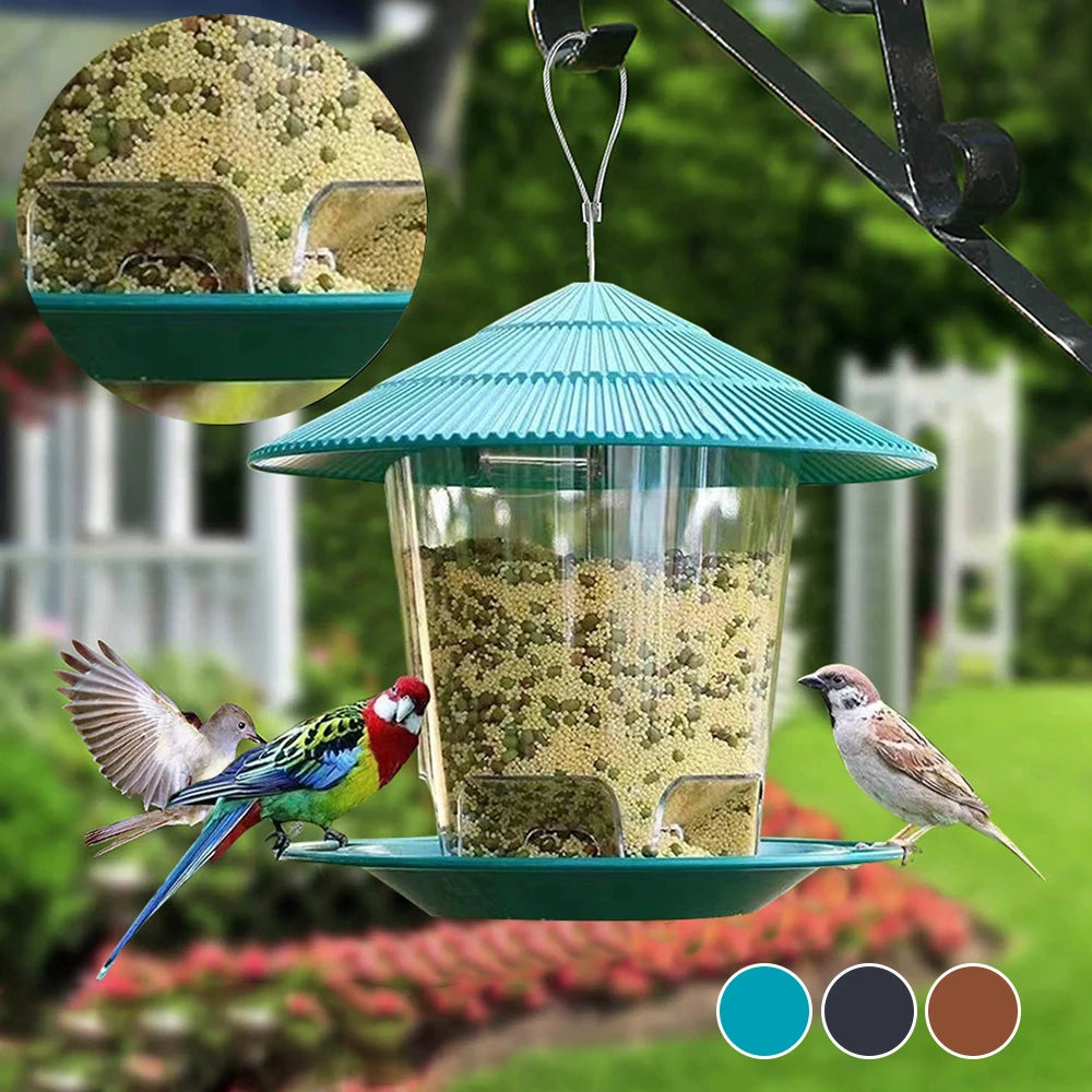 3/2/1PCS Bird Feeder Hanging Easy Clean and Fill Outdoor Large Capacity for Garden  Outside Decoration Outdoors Squirrel Proof