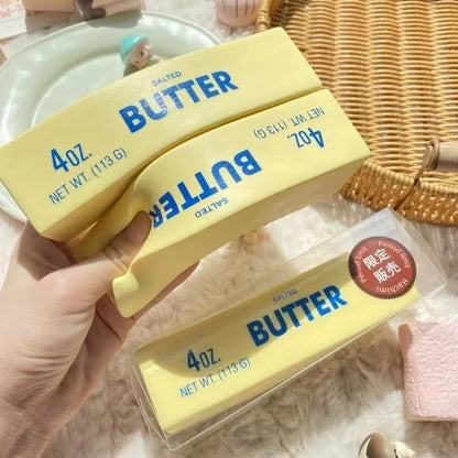 Butter Stick Soft Slow Rise Toy Stress Relief Slow Rebound Fidget Cheese Stick Kids Squeeze Elastic Prank Toy Birthday Gift