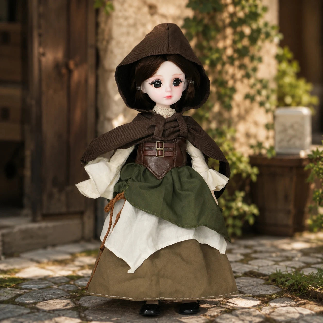 1/6 BJD Doll 28cm 11 Inch Multi-joint Moveable Full Set Outfit Cute Girl Dress Up Toy Desktop Photography Decor Birthday Gift