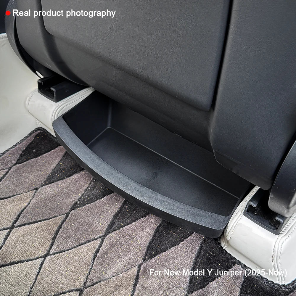 TEKSY 2 PCS For Tesla New Model Y 2025 2026 Launch Juniper Front Seats Under Seat drawer TPE Storage Box