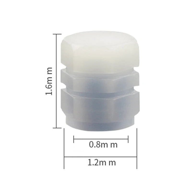 Luminous Car Tire Valve Caps Fluorescent Wheel Tire Decor Night Glowing Tyre Valve Stem Caps for Car Motorcycle Bike Accessories