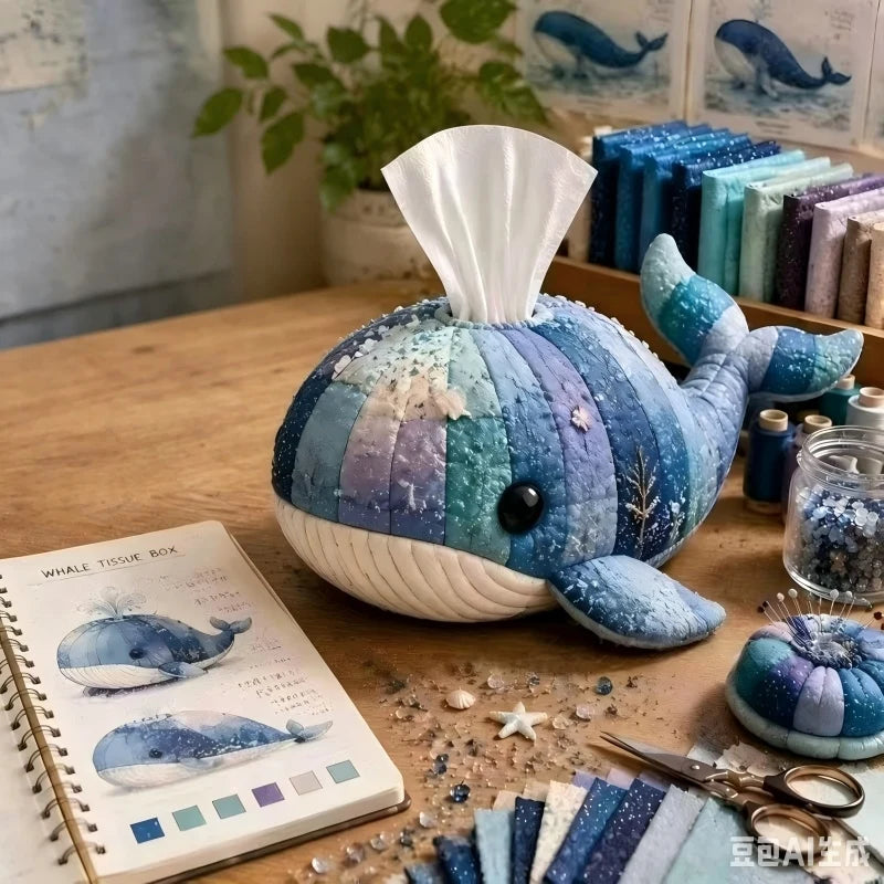 Creative Tide Play Cute New Animals DIY Tissue Box Set Animal Shaping Tissue Box Toy Material Pack