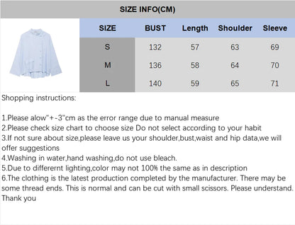 Women's Striped Shirt with Pocket New Spring Long Cuffed Sleeve O Neck Simple Women Shirt & Blouses Asymmetric Hem Female Tops