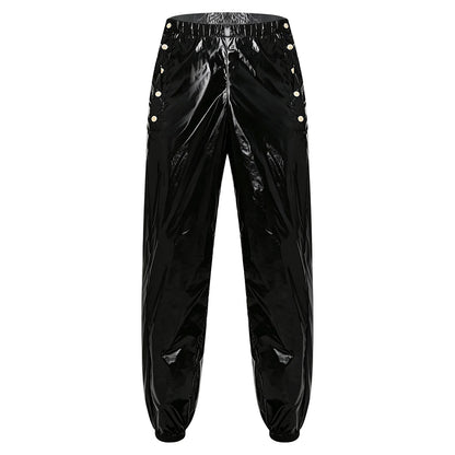 Men Waterproof Diaper Covers Pants Draws /Sides Waist Buttons Jogger Pants Easy Wear Leakproof Adaptive Bottoms for Special Need