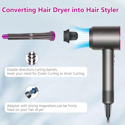Auto Hair Dryer Curling Attachment 20/30mm Curling Nozzle For Dyson Airwrap&HairDryer Attachment Styling Nozzles For Dyson HD08
