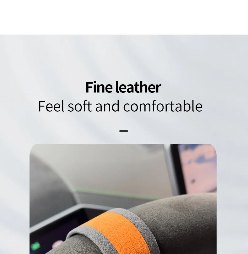 car steering wheel universal return to standard personality creative center line marking supplies Alcantara suede accessories