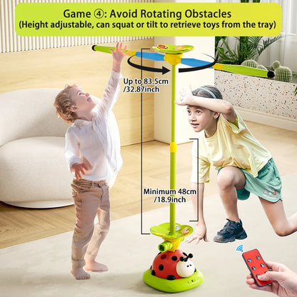 4 Styles Ladybug Multifunction Exercise Machine Ferrule Jump Rocket Launcher Toy Sports Entertainment Game Outdoor Educational
