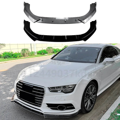 For 2015-2018 Audi A7 S7 C7 S Line Front Lip Spoiler Front Bumper Shovel Lip Splitter Car Body Kit Exterior Modification