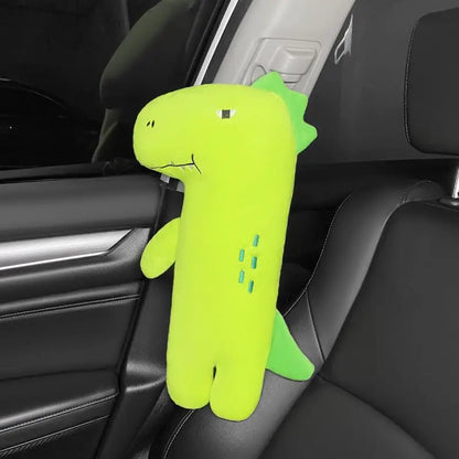 Cute Dinosaur Car Seat Belt Pillow, Soft Neck & Shoulder Protector to Prevent Strain