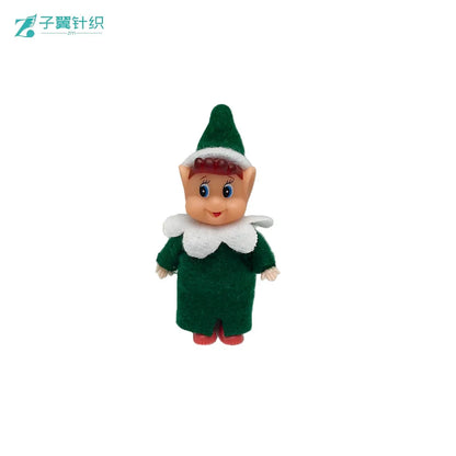 Vinyl Christmas Elf Doll Toy Ornament Christmas Tree Bookshelf Elf Decoration Christmas Gift Toy