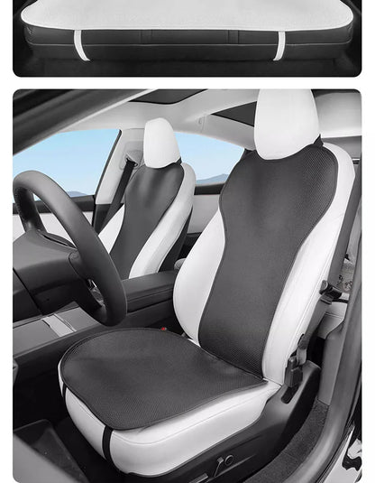 For Tesla Model Y Juniper 2025+ & 2026 Nappa Leather Seat Cushion Ventilation Comfortable Split Single Sitting Back row Set