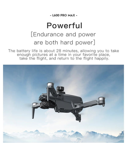 L600 PRO / PRO MAX GPS Drone Professional 4K 3-Axis PTZ HD Dual Camera Obstacle Avoidance Brushless Motor 5G WIFI Security Dron