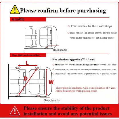NEW Car Ceiling Cargo Net Strong Load-Bearing Mesh Auto Roof Storage Net Pocket Travel Supplies Car Stowing Tidying Accessories