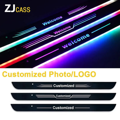 【Customized】Car Door Sill Light LED Car Ambient Lights RGB  Welcome Pedal light For Hyundai Nissan Toyota Mazda B-MW Other Auto