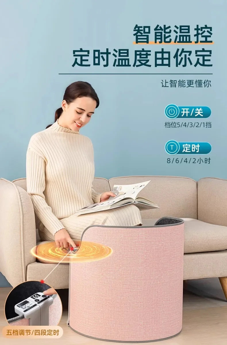 220V Electric Foot Warmer Under Desk Heating Pad for Office Winter Warmth Leg Heating Blanket CDB
