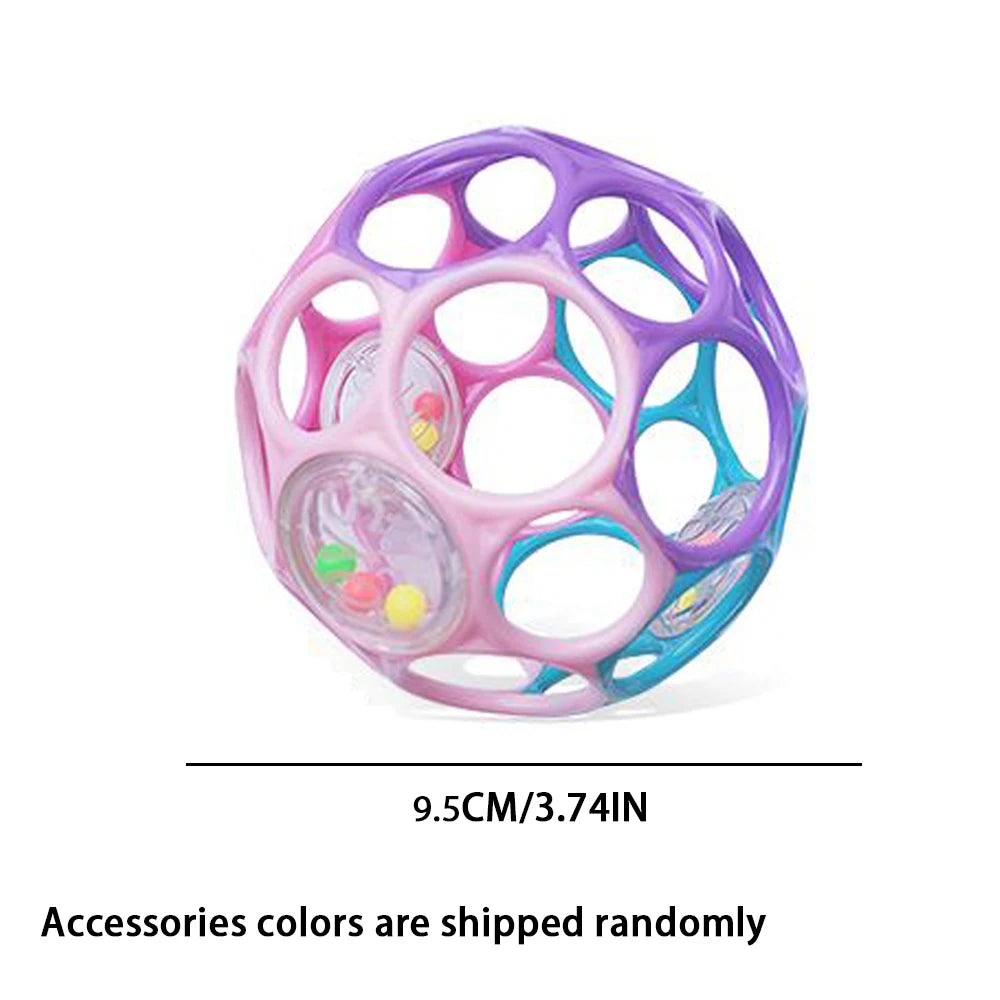 Soft Baby Grasping Ball Rattles with Bell Ball Early Education Educational Sensory Toy Random Color Baby Toys 0 12 Months