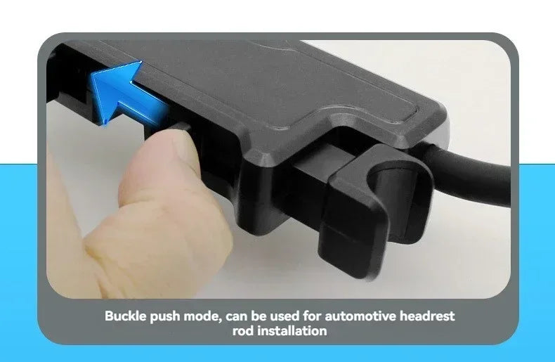 360° Rotation Double Head Car Back Seat Fan 3-speed Wind Adjustment USB Auto Cooling Fans for Summer Car Accessorie