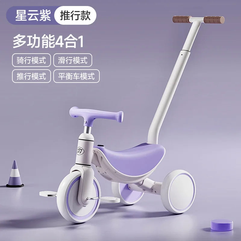 3-in-1 Multifunctional Kids Tricycle Toddler Pedal Balance Bike Infant Baby Gliding Sliding Bike Outdoor Riding Toy for Children