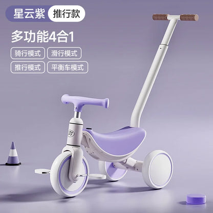 3-in-1 Multifunctional Kids Tricycle Toddler Pedal Balance Bike Infant Baby Gliding Sliding Bike Outdoor Riding Toy for Children