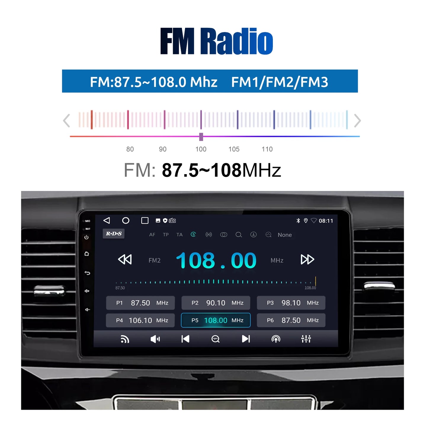 10" Android 15 Car GPS Car Stereo Radio For 2008-2017 Mitsubishi Lancer Apple Carplay 4+64G IPS Touch Screen WiFi GPS BT+DVR&CAM