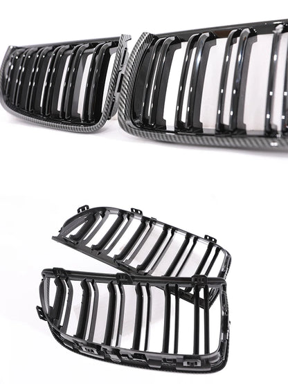 Carbon Fiber Chrome M Color Chrome Gloss Matte Black Grille Kidney Grill For BMW 3 Series E90 E91 Pre-Facelift 2005-2008 320 330