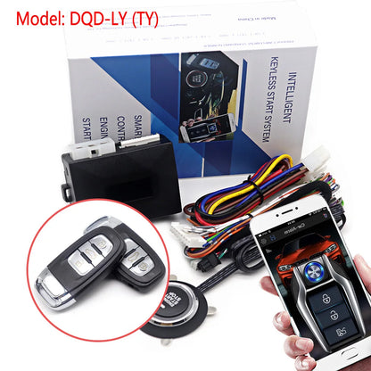 Universal Car Alarm Auto Start Stop System Remote Control Engine Ignition Autostart Kit Keyless Push Start System Car Accessorie