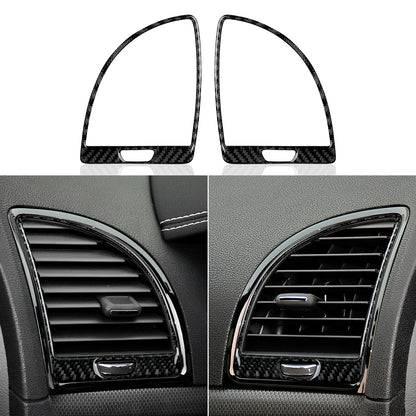 For Chrysler 300 (2011-2014) Car Center Console Gear Shift Panel Steering Wheel Cover Carbon Fiber Interior Sticker Accessories