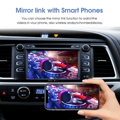 Wireless Carplay Android Auto for Toyota with Touch2 Entune2.0 2014-2019 Fits for Tundra/Highlander/RAV4/Tacoma/Camry/Corolla