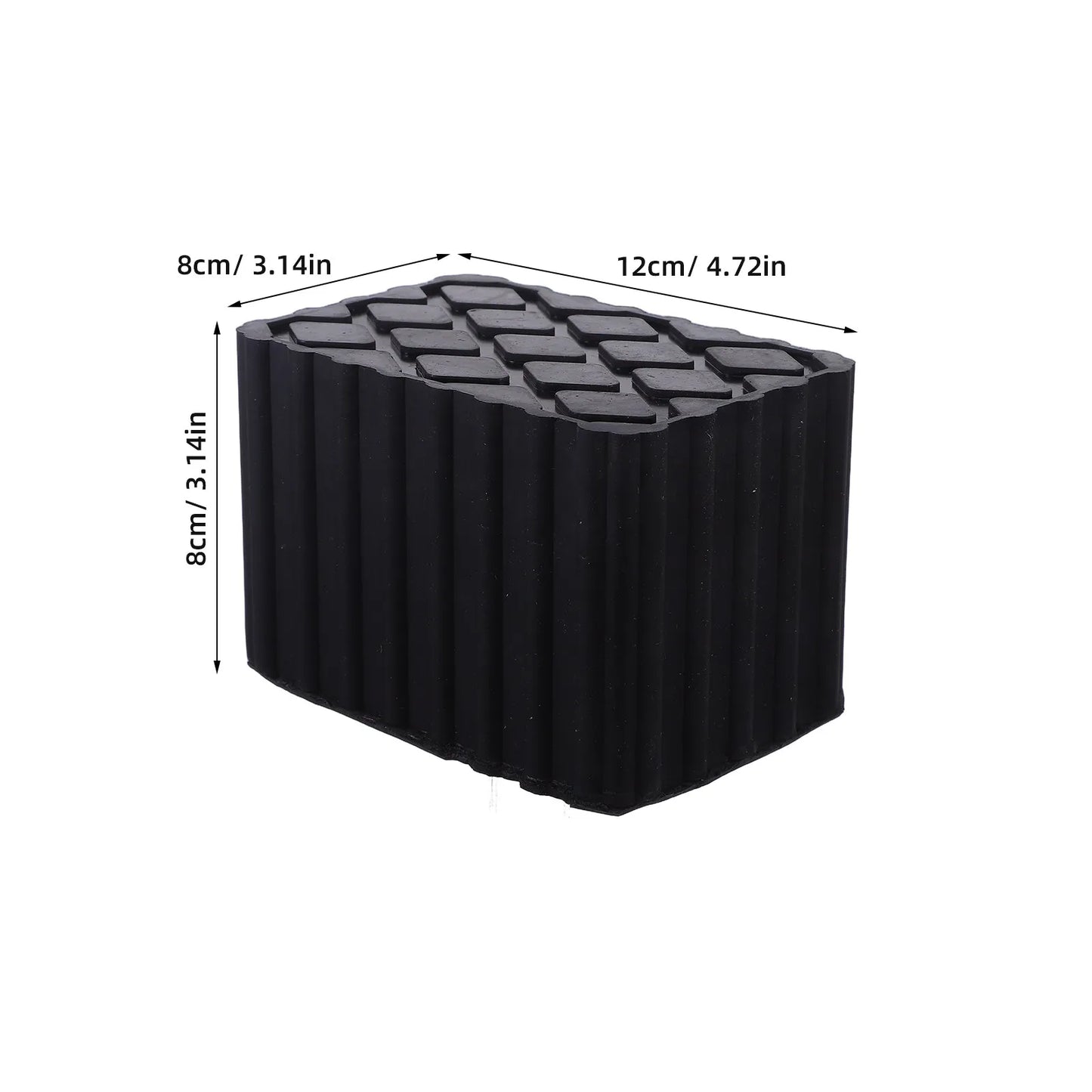 Rubber Car Lift Block Auto Floor Jack Spacer .7x3.1x3.1 Heavy Duty Shock Absorber Cushion Shockproof Antislip Pad for Jack