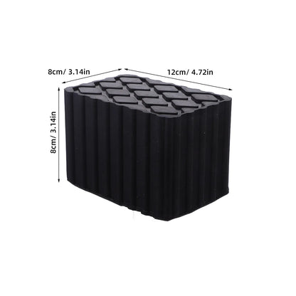 Rubber Car Lift Block Auto Floor Jack Spacer .7x3.1x3.1 Heavy Duty Shock Absorber Cushion Shockproof Antislip Pad for Jack