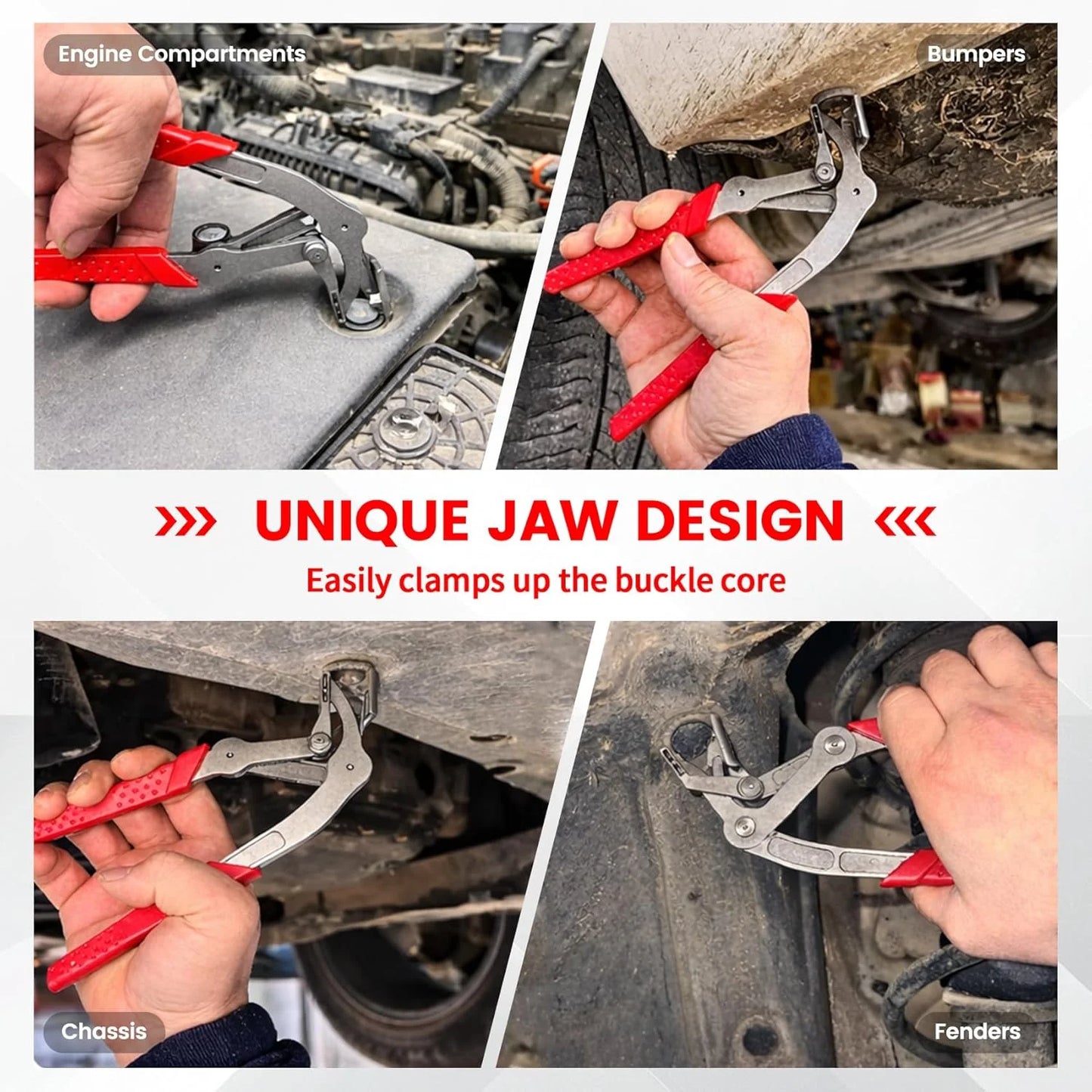 Car Clip Pliers, Panel Clip Removal Tool, Professional Auto Clip Removal Pliers for Automotive Plastic Fasteners