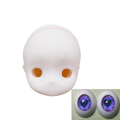 Anime Face Doll Head DIY 30cm Doll Makeup Doll Head or Whole Doll Makeup 1/6 Bjd Doll Girl Doll Toy Gift