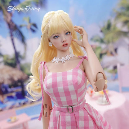 Shuga Fairy Mari 1/3 BJD Dolls A Pink Summer Beach Doll with a Y Heart Forever — You'll Love It! Ball Jointed Doll Toy