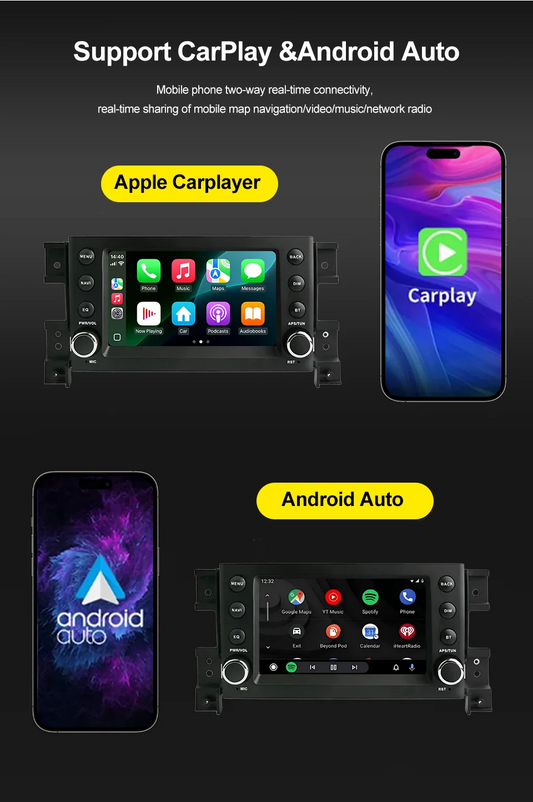 Android Car Radio 7' Multimedia Wifi GPS for Suzuki Grand Vitara 3 2005-2015 with Carplay AndroidAuto Stereo