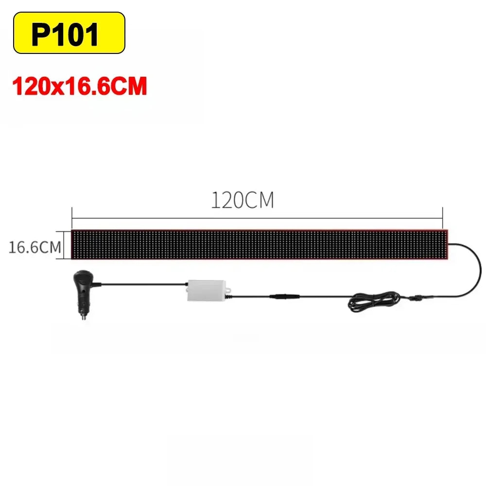 APP Remote Control Truck Devil Eye LED Pixel Panel Light 5V/2A DIY Custom Text Lighting Scrolling Foldable For Board Windshield