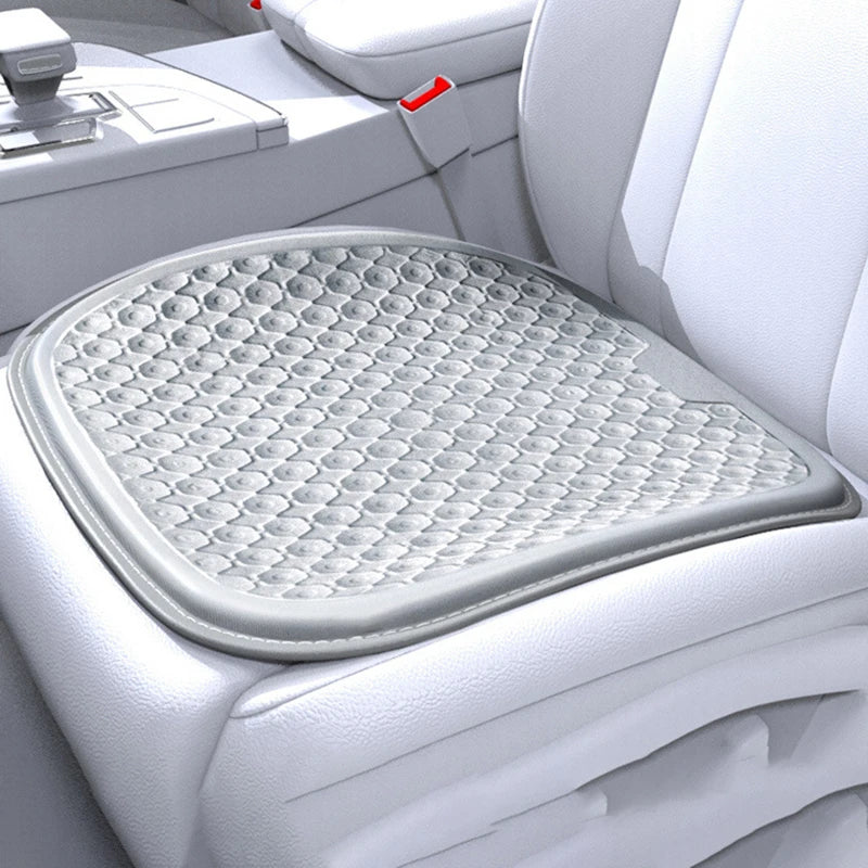 Car Gel Seat Cushion Silicone Mat Cool Gel Cooling Pad Universal Four Season Breathable Ventilate Vehicle Protector Mat Pad