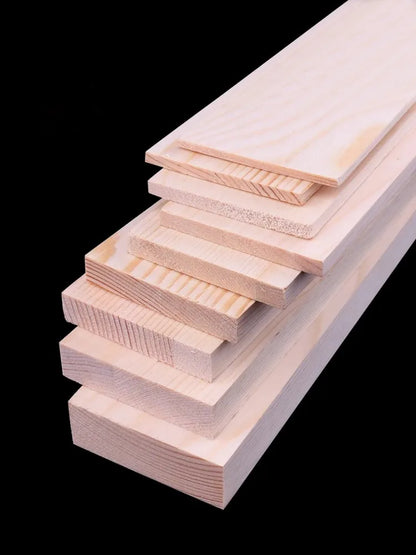 5pcs Pine Wood Board for for Model Making Wood Craft Board Wooden Cupboard Partition Construction Material Model Building kit