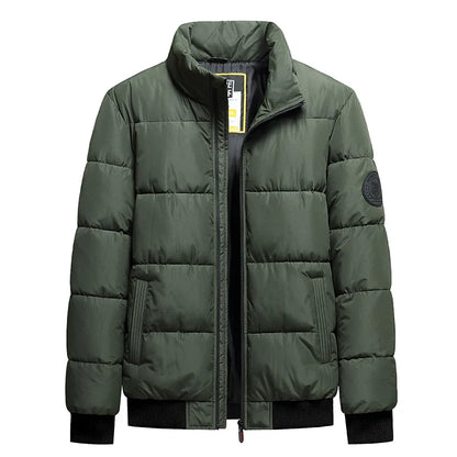8XL Stand Collar Cotton Parkas Men Autumn Winter Thick Padding Baseball Collar Parkas Men Korean Fashion Outerwear Down Coat Man