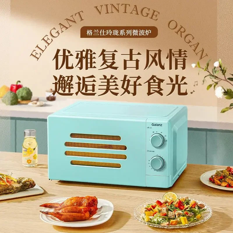 new 17 liters 700W high power Microwave oven smart home small machinery mini high value retro turntable professional thawing