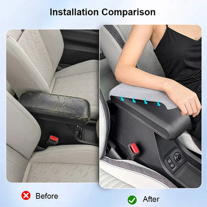Car Armrest Mat Car Center Consoles Box Pillow Arm Heighten Pad Mat for Mini Cooper S F65 F66 F67 2024 2025 2026 Accessories