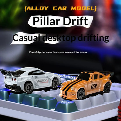 New Product 1: 64 Mini Remote Control Car RC 2.4G Full Scale High Speed Drift Car 4WD Racing Light Children's Toy Car