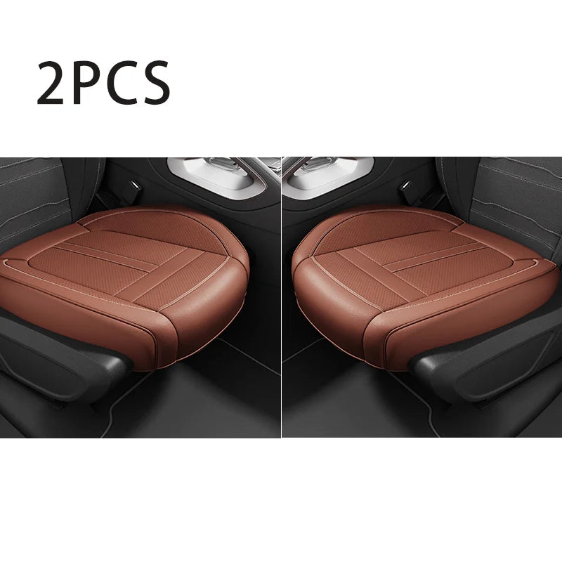 Universal PU Leather Car Seat Cover Full Wrap Anti Slip Vehicle Chair Protector Mat Waterproof Sweatproof Auto Seat Cushion