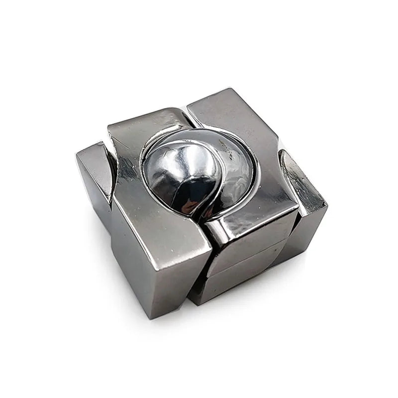 Magic Ball Cast Metal Brain Teaser Puzzle IQ Challenge Disentanglement Educational Mind Toys For Kids Boys Girls Adults