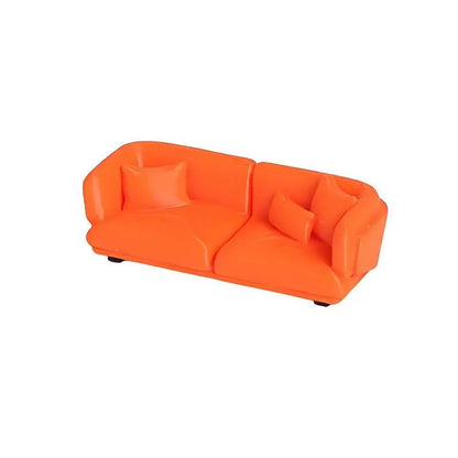 [DO]Dollhouse Living Room Furniture Decoration Dollhouse Simulation Cloud Sofa Model Dolls House Micro Scene Pretend Play Toys